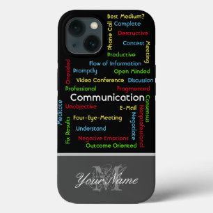 Communication terms for Projectmanagers iPhone 13 Case