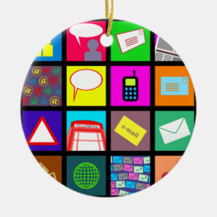 Communication Tile Wallpaper Ceramic Tree Decoration