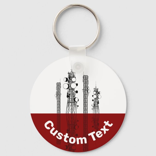 Communication Towers Keychain (Front)