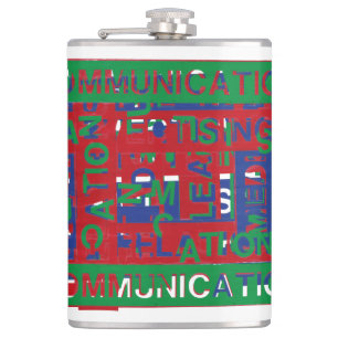 Communications Breakdown Hip Flask
