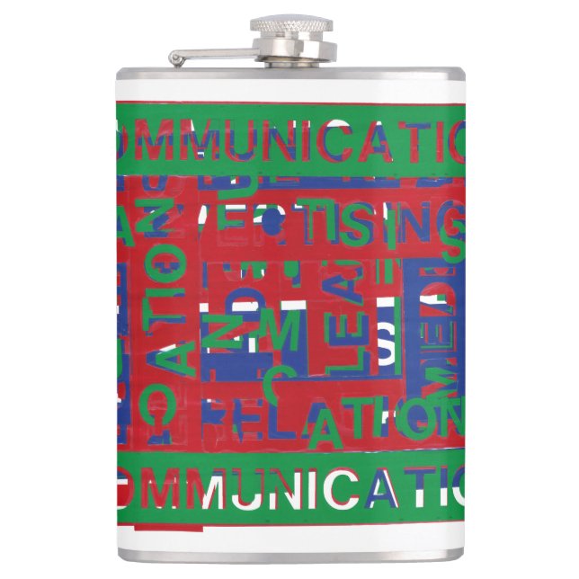 Communications Breakdown Hip Flask (Front)