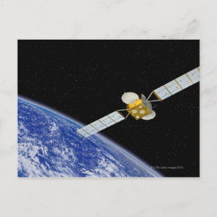 Communications Satellite Postcard