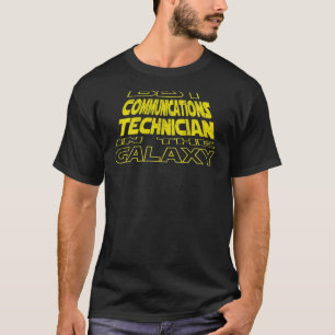 Communications Technician  Space Backside Design T-Shirt