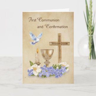 Communion and Confirmation RCIA Congratulations Card