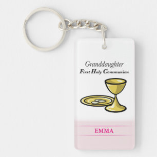 Communion Body and Blood Granddaughter Key Ring