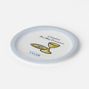 Communion Body and Blood Grandson Paper Plate