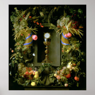 Communion cup and host poster