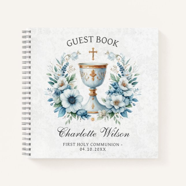 Communion cup First Holly Communion Guest Book (Front)