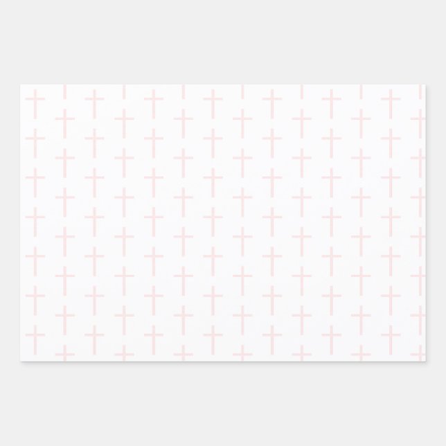 Communion Day Chalice and Cross Wrapping Paper Sheet (Front)