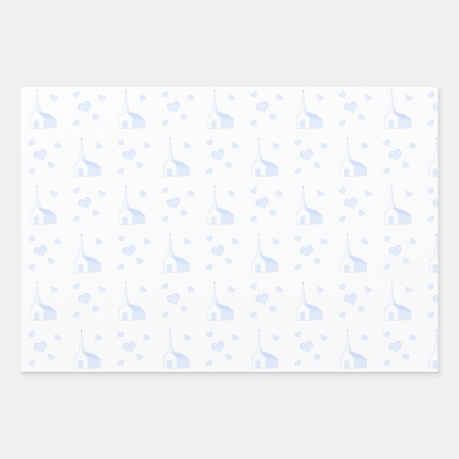 Communion Day Church Wrapping Paper Sheet (Front)