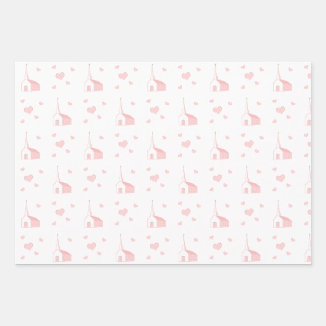 Communion Day Church Wrapping Paper Sheet (Front)