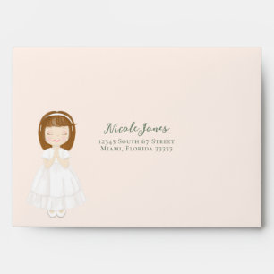 Communion Girl Praying Envelope