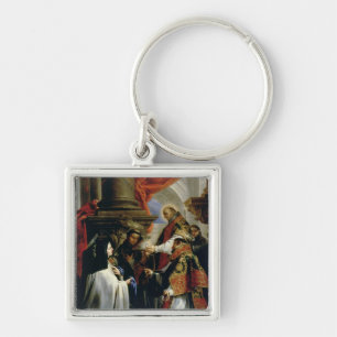 Communion of St. Teresa of Avila  c.1670 Key Ring