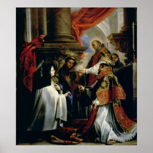 Communion of St. Teresa of Avila  c.1670 Poster