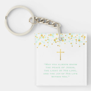 Communion Prayer Key Ring
