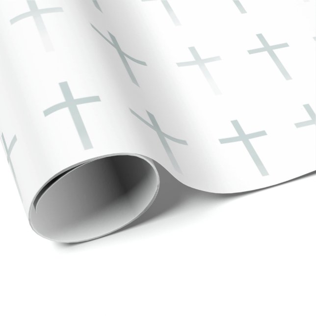 Communion Sage Cross Wrapping Paper (Roll Corner)