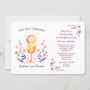 Communion Watercolor Religious Invitation