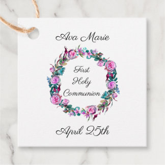 Communion Wreath Favour Tags