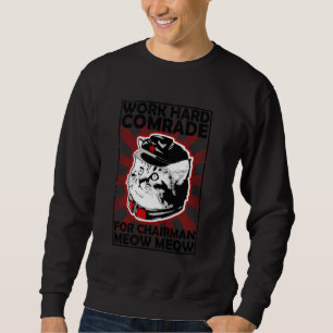 Communism Cat Poster Sweatshirt