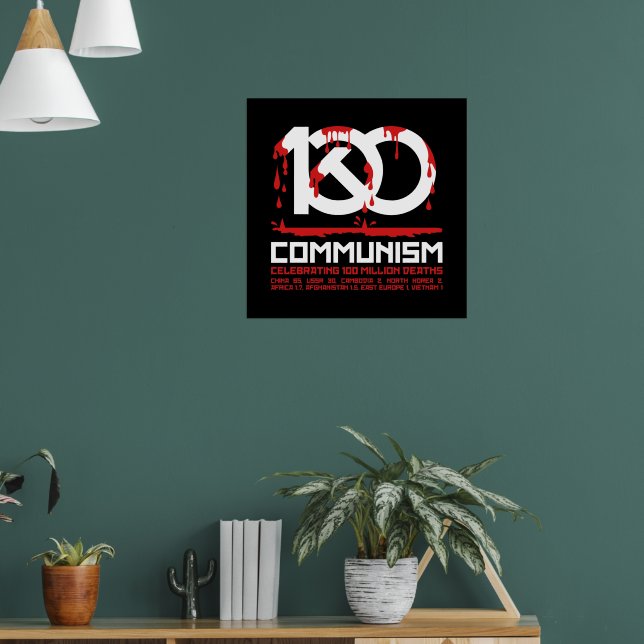 Communism, celebrating 100 million deaths poster (Living Room 1)