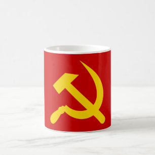 Communism hammer and sickle coffee mug