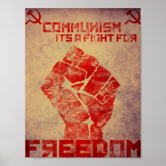 Communism is a fight poster