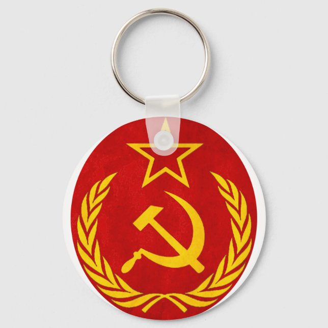 communism Russian symbol Key Ring (Front)