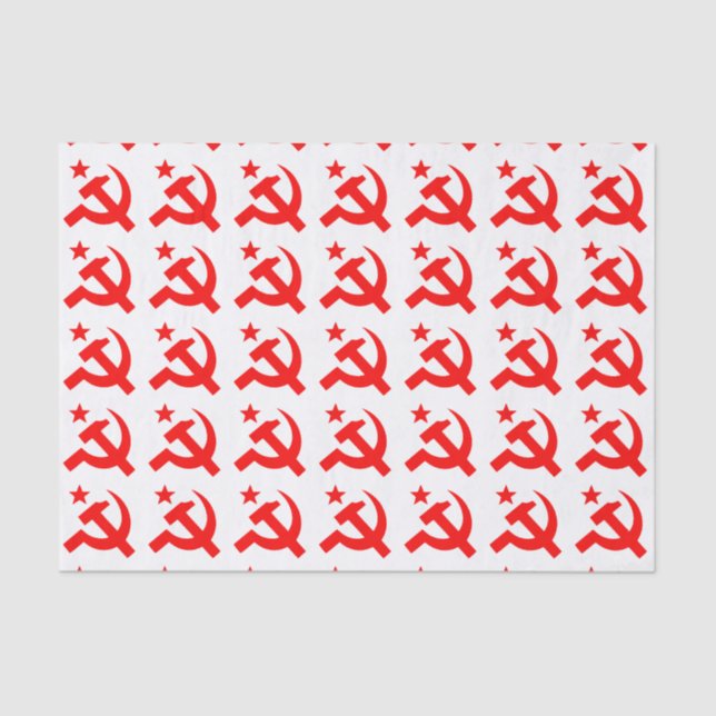 Communism sign of hammer tissue paper (Front)