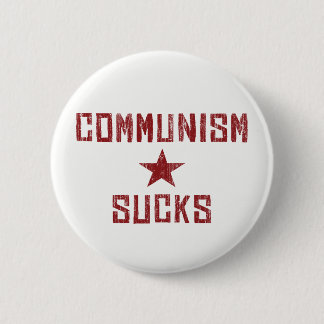 Communism Sucks - America First Anti Communist 6 Cm Round Badge
