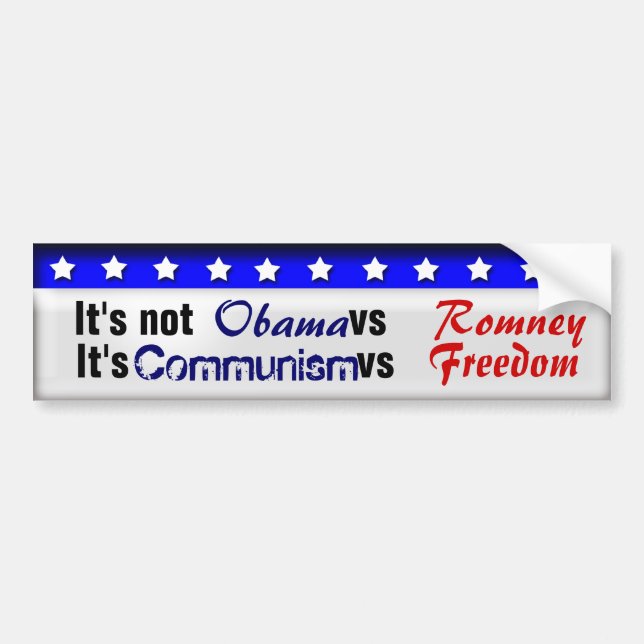 Communism vs Freedom Bumper Sticker (Front)
