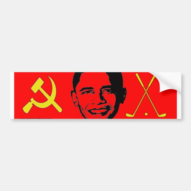 Communist and a Golfer- Bumper Sticker (Front)