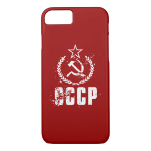Communist CCCP Hammer Sickle White iPhone 8/7 iPhone 8/7 Case