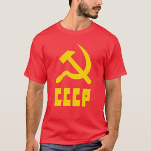 Communist CCCP Russian Hammer and Sickle T-Shirt