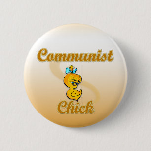 Communist Chick 6 Cm Round Badge