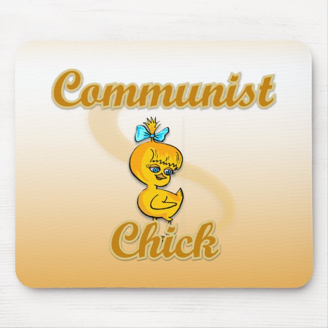 Communist Chick Mouse Pad (Front)
