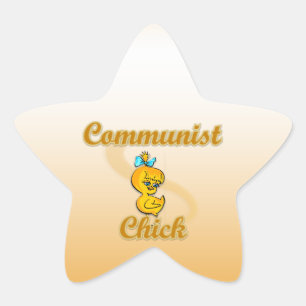 Communist Chick Star Sticker
