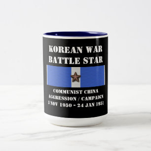 Communist China Aggression Campaign Two-Tone Coffee Mug