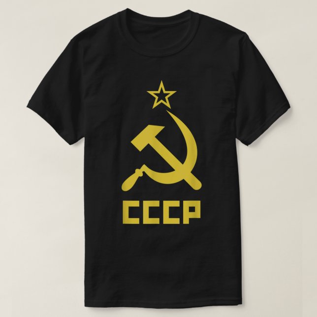 Communist Costume USSR CCCP Hammer  Sickle Red  T-Shirt (Design Front)