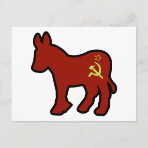 Communist Donkey Postcard