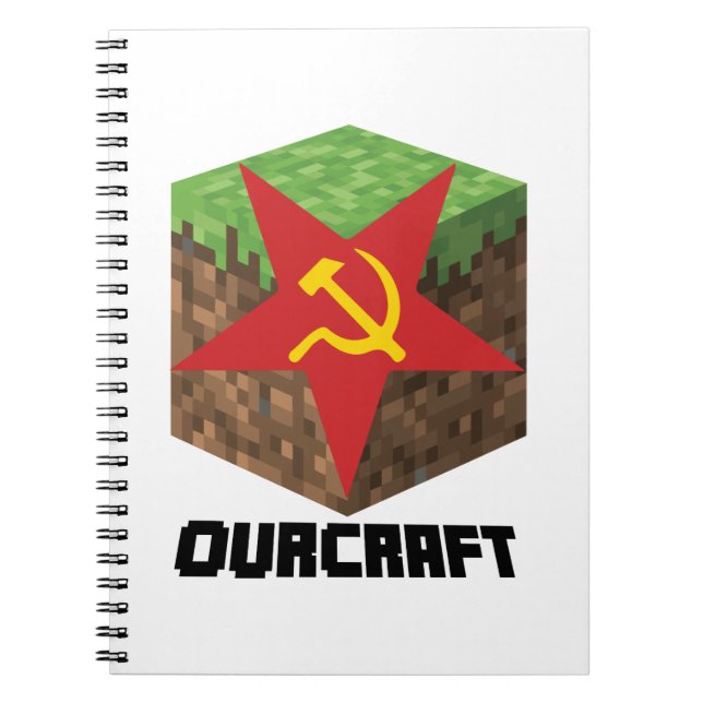 Communist Gaming Ourcraft Funny Leftist Notebook (Front)