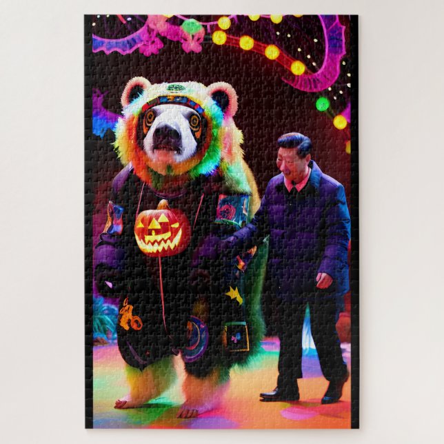 Communist Halloween Party Time - Ken Gauge Art Jigsaw Puzzle (Vertical)