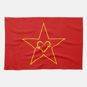 Communist Heart Tea Towel