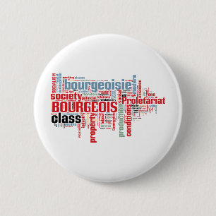 Communist Manifesto Word Cloud 6 Cm Round Badge