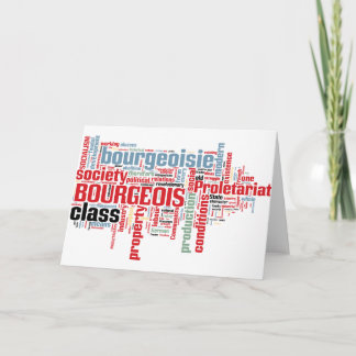 Communist Manifesto Word Cloud Card