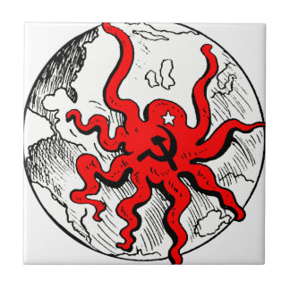 Communist Octopus Ceramic Tile