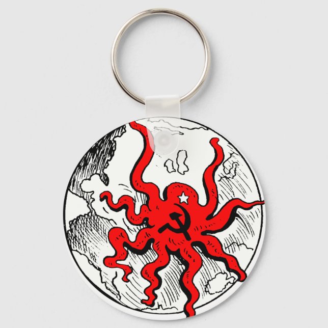 Communist Octopus Key Ring (Front)