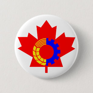 Communist Party of Canada 6 Cm Round Badge