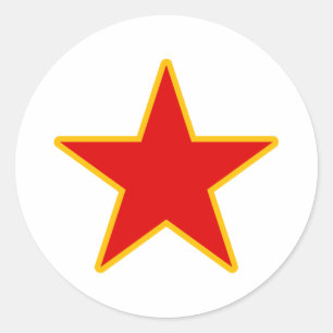 Communist Red Star Classic Round Sticker