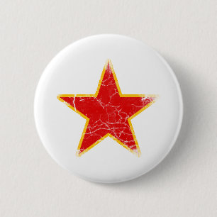 Communist Red Star Vintage 6 Cm Round Badge