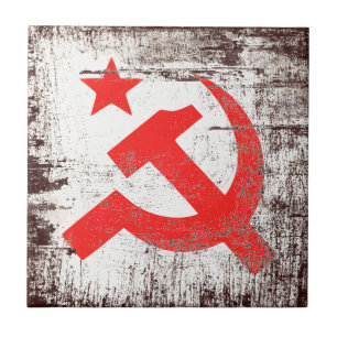 Communist Symbol Ceramic Tile